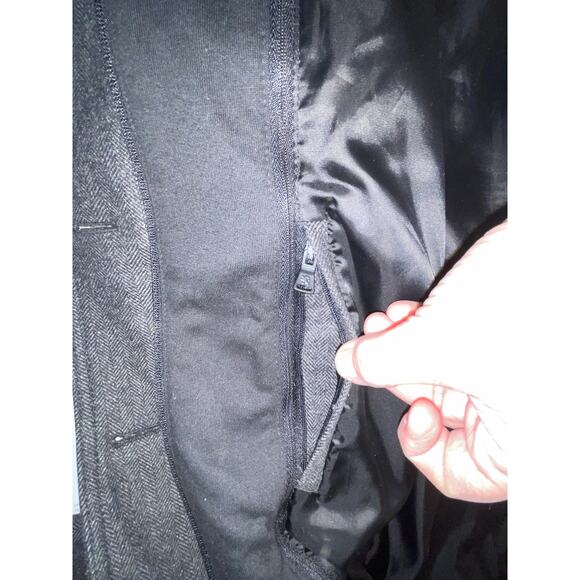 Express Wool Blend Double Breasted Coat with Zip-Out Hoodie - Men's Size S - Picture 9 of 14